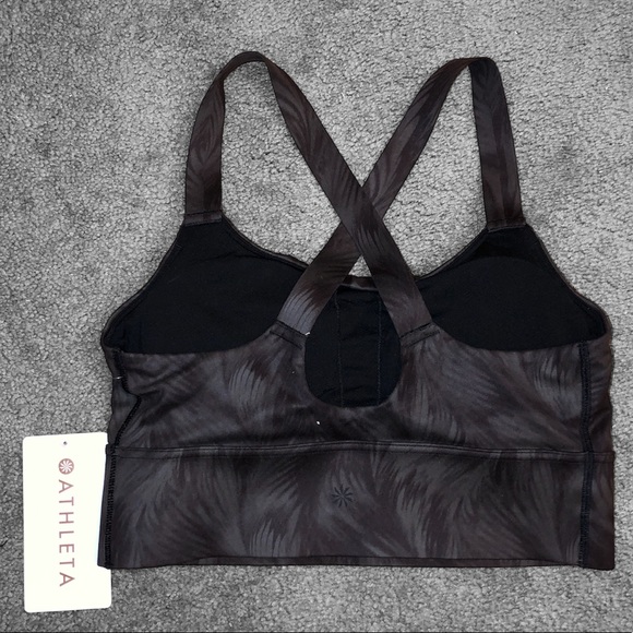 (NWT) Athleta Warrior Longline Printed Bra - Picture 5 of 6